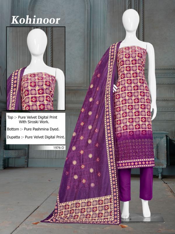 Bipson Kohinoor 1976 Designer Pashmina Dress Material Collection